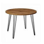 Stół 68x68 cm okrągły nierozkładany, blat 1,8 cm, nogi Metalowe „ Hairpin legs ” I ArtDHome