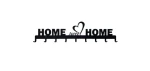 Wieszak 80 cm, Metal, HOME SWEET HOME SERCE I ArtDHome