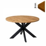 Stół 80 cm okrągły nierozkładany, blat 3,6 cm, nogi Metalowe „ Pająk ” I ArtDHome