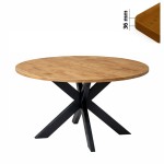 Stół 100 cm okrągły nierozkładany, blat 3,6 cm, nogi Metalowe „ Pająk ” I ArtDHome