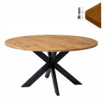 Stół 120 cm okrągły nierozkładany, blat 3,6 cm, nogi Metalowe „ Pająk ” I ArtDHome