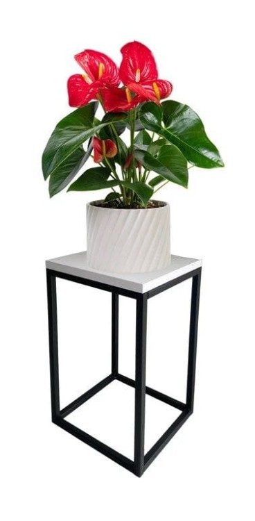 Kwietnik czarny wys. 42cm