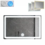 Lustro prostokątne 60 cm x 80 cm, podświetlane LED I ArtDHome