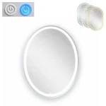 Lustro elipsa 50 cm x 70 cm, podświetlane LED I ArtDHome