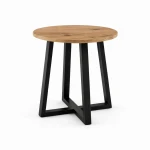 Stolik 50 cm okrągły okolicznościowy, kawowy, nogi Metalowe I ArtDHome