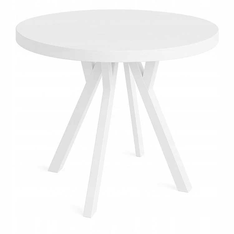 Stół ława okrągły 100 cm blat 3,6cm nogi Drewno kolory PROMOCJA Kod:7712