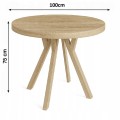 Stół ława okrągły 100 cm blat 3,6cm nogi Drewno kolory PROMOCJA Kod:7712