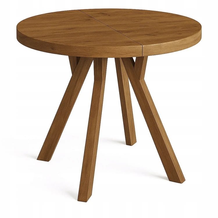 Stół rozsuwany okrągły 100/150cm blat 3,6cm nogi Drewno PROMOCJA Kod:7712/1