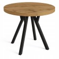Stół rozsuwany okrągły 100/150cm blat 3,6cm nogi Drewno PROMOCJA Kod:7712/1