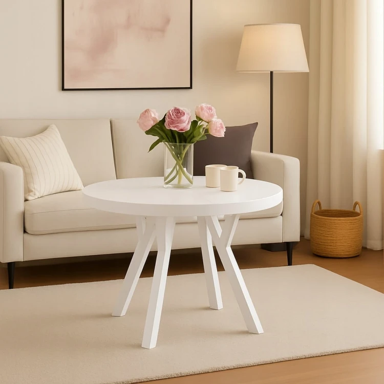 Stół rozsuwany okrągły 100/150cm blat 3,6cm nogi Drewno PROMOCJA Kod:7712/1