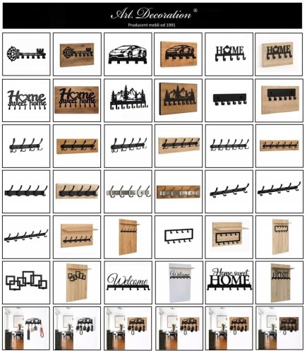 Wieszak na klucze AUTO Metal Czarny PROMOCJA Kod: 6175