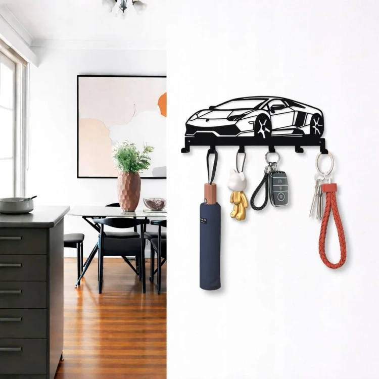 Wieszak na klucze AUTO Metal Czarny PROMOCJA Kod: 6175