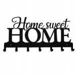 Wieszak na ubrania 57cmx26cm Home sweet Home Metal Czarny PROMOCJA I ArtDHome