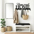 Wieszak na ubrania 57cmx26cm Home sweet Home Metal Czarny PROMOCJA Kod:6144
