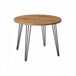Stół fi 68cm Stolik Hairpin legs skośne Dąb Craft PROMOCJA I ArtDHome