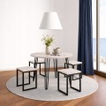 Stół fi 68cm Stolik Hairpin legs skośne Dąb Craft PROMOCJA Kod: 5449
