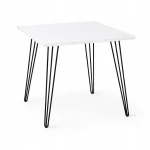 Stół 68x68cm Stolik Hairpin legs skośne Biały Alaska PROMOCJA I ArtDHome