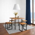 Stół 68x68cm Stolik Hairpin legs skośne Biały Alaska PROMOCJA Kod: 5448