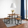 Stół 68x68cm Stolik Hairpin legs skośne Biały Alaska PROMOCJA Kod: 5448