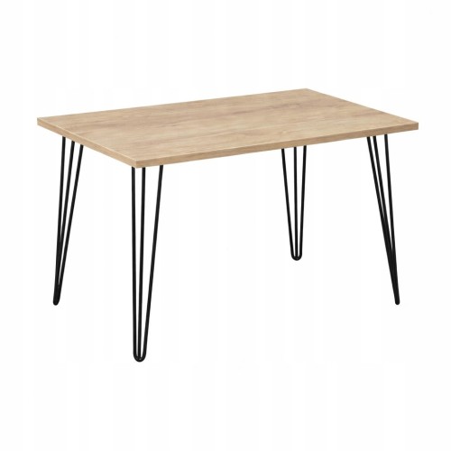 Stół 60x100cm Stolik Hairpin legs skośne Dąb Sonoma PROMOCJA Kod: 5447