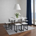 Stół 60x100cm Stolik Hairpin legs skośne Dąb Sonoma PROMOCJA Kod: 5447