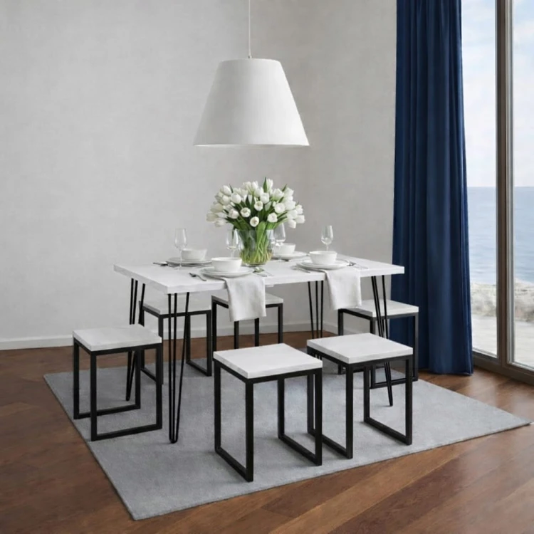 Stół 60x100cm Stolik Hairpin legs skośne Dąb Sonoma PROMOCJA Kod: 5447
