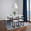 Stół 60x100cm Stolik Hairpin legs skośne Dąb Sonoma PROMOCJA Kod: 5447