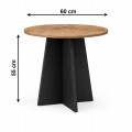 Stolik okolicznościowy okrągły płyta 60 cm Dąb Craft MIX PROMOCJA Kod: 5541