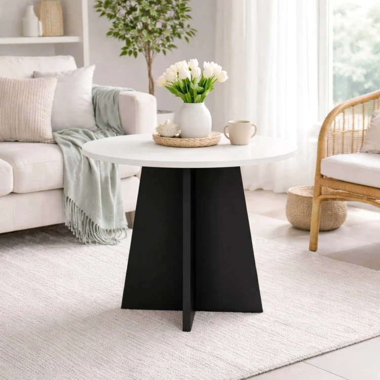 Stolik okolicznościowy okrągły płyta 60 cm Dąb Craft MIX PROMOCJA Kod: 5541