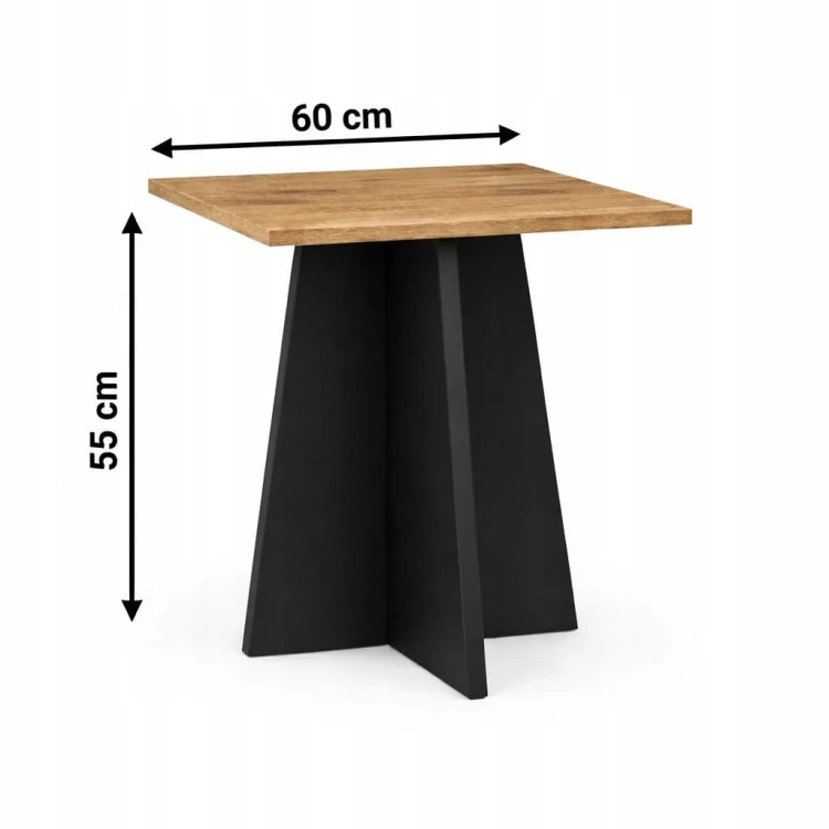 Stolik okolicznościowy kwadrat płyta 60 cm Dąb Craft MIX PROMOCJA Kod: 5543