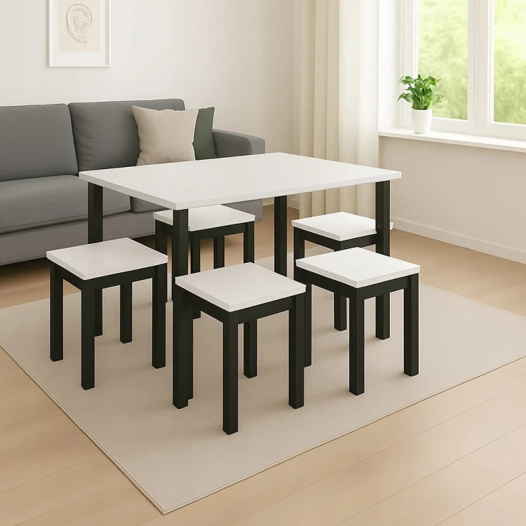 Taboret drewniany kwadratowy 30 cm Dąb Craft PROMOCJA Kod: 5644