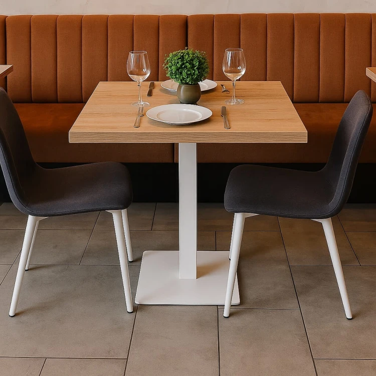 Stolik Stół do kawiarni restauracji 60x60 Metal Dąb Craft PROMOCJA Kod:6606