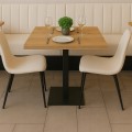 Stolik Stół do kawiarni restauracji 60x60 Metal Dąb Craft PROMOCJA Kod:6606