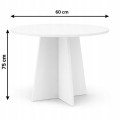 Stół stolik kawowy okrągły z płyty 60cm Biały Alaska PROMOCJA Kod: 5544