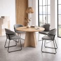 Stół stolik kawowy okrągły z płyty 80cm Dąb Craft MIX PROMOCJA Kod: 5545