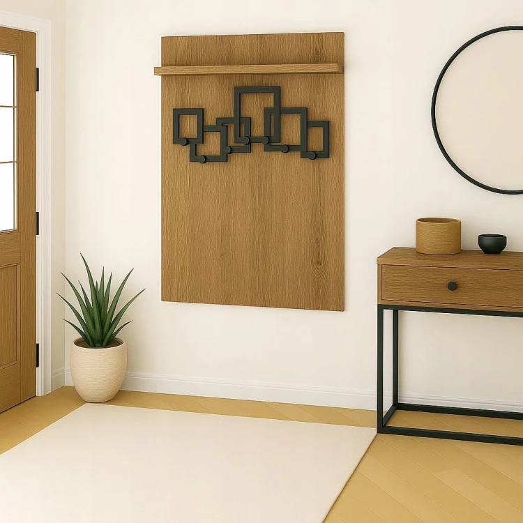 Wieszak na ubrania Garderoba 60cm x 100cm Dąb Craft PROMOCJA Kod: 5371