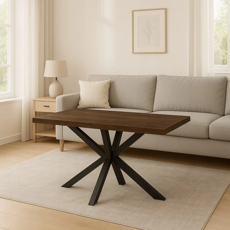 Stół ława Pająk 60x100 blat 18mm metal LOFT Dąb Craft PROMOCJA Kod: 6624