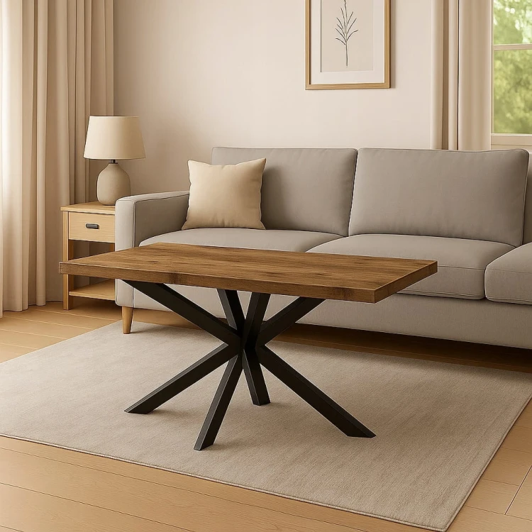 Stół Pająk 70x120/210 rozsuwany gr.18mm LOFT Dąb Craft PROMOCJA Kod: 6628/2