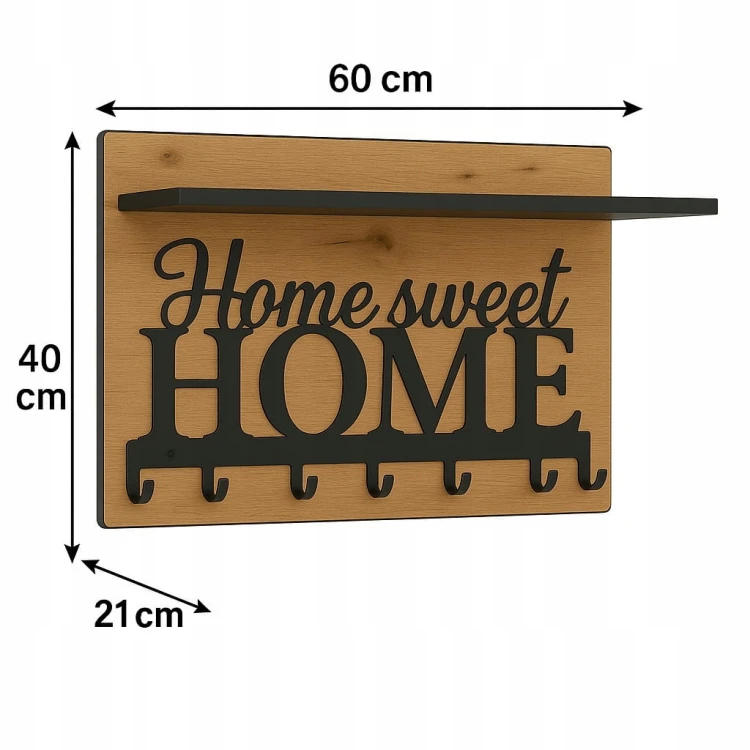 Wieszak na ubrania Garderoba 40cm x 60cm Dąb Craft MIX PROMOCJA Kod:5428