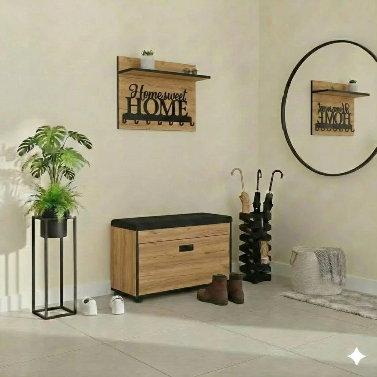 Wieszak na ubrania Garderoba 40cm x 60cm Dąb Craft MIX PROMOCJA Kod:5428