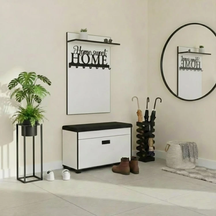 Wieszak na ubrania Garderoba 60cm x 100cm Dąb Sonoma PROMOCJA Kod: 5429