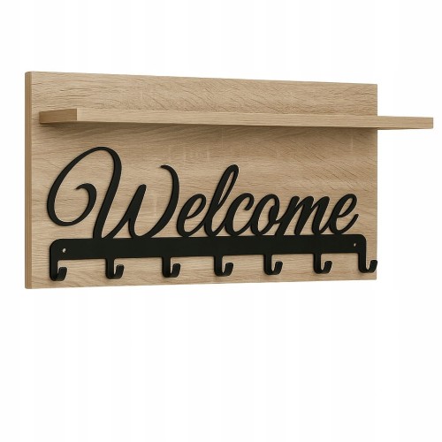 Wieszak na ubrania Garderoba 40cm x 60cm Dąb Sonoma PROMOCJA Kod: 5431