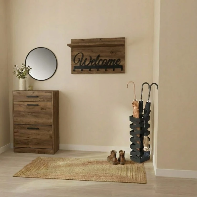 Wieszak na ubrania Garderoba 40cm x 60cm Dąb Sonoma PROMOCJA Kod: 5431