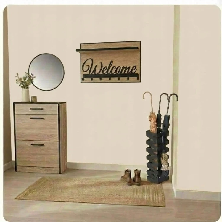 Wieszak na ubrania Garderoba 40cm x 60cm Biały Alaska MIX PROMOCJA Kod:5432