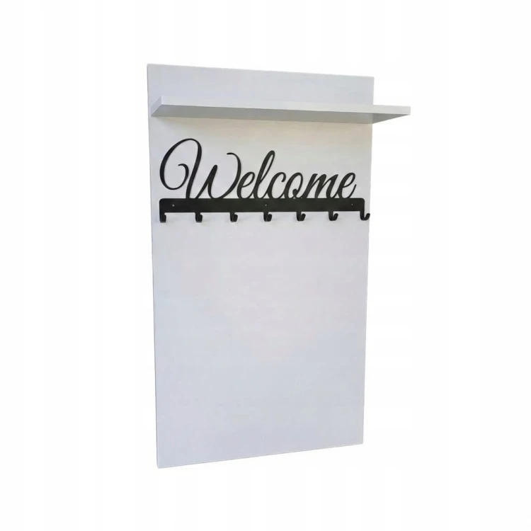 Wieszak na ubrania Garderoba 60cm x 100cm Biały Zimny PROMOCJA Kod: 5433