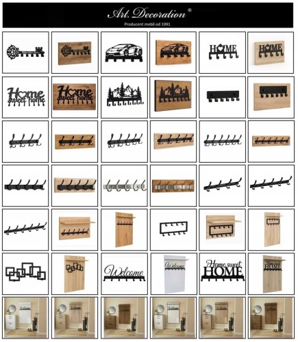 Wieszak na ubrania Garderoba 60cm x 100cm Biały Zimny PROMOCJA Kod: 5433