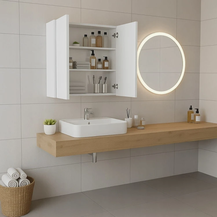 Szafka łazienkowa wisząca Półka 51 cm Biały Alaska PROMOCJA Kod: 5261