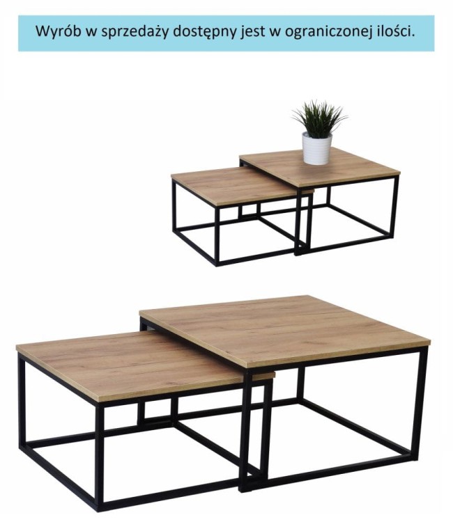 Stoliki kwadratowe 45cm / 50cm