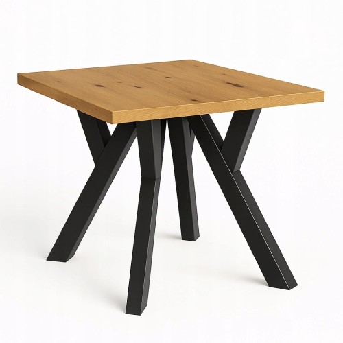 Stół ława 60x60 blat 3,6cm Metal Dąb Craft PROMOCJA Kod: 6705