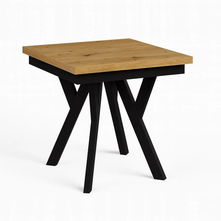 Stół ława 60x60 blat 3,6cm Metal Dąb Craft PROMOCJA Kod: 6705